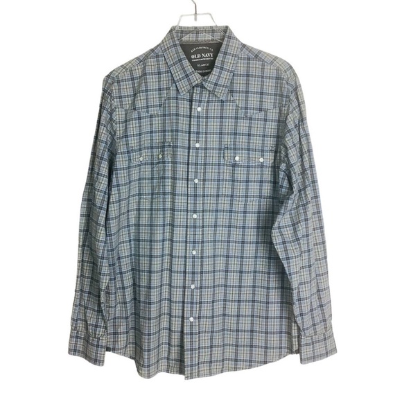 Old Navy Western Cowboy Snap Button Up Shirt XL - Picture 1 of 11